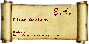 Elter Adrienn névjegykártya